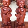 tiểu đồng chúc phúc gỗ hương đá gia lai