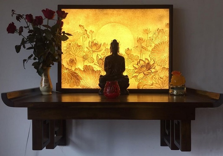 Kích thước bàn thờ Phật tại gia chuẩn nhất - Nội Thất Hòa Phát Miền Nam