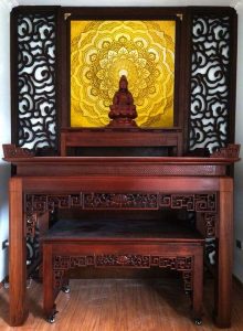 bàn thờ phật tượng quan âm