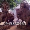 tượng văn thù phổ hiền bằng gỗ