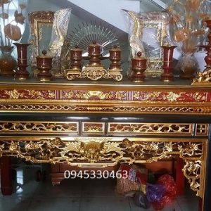 Mẫu bàn thờ gỗ đẹp
