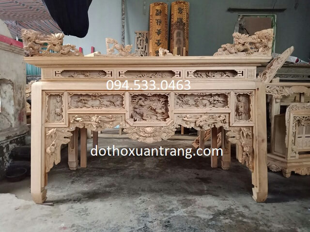 bàn thờ Phật bằng gỗ