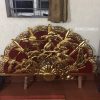 Quạt tùng hạc dát vàng