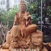 Tượng Phổ Hiền Bồ Tát Gỗ Mít