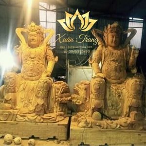 Tượng hộ pháp bằng gỗ đẹp