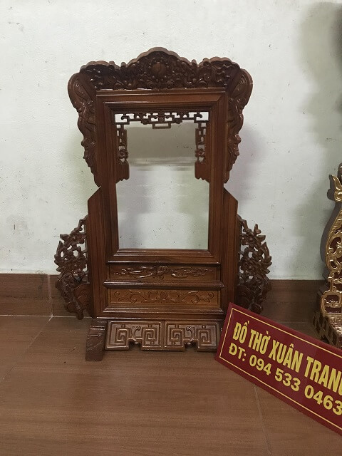 Khung ảnh thờ bằng gỗ mít Khung ảnh thờ bằng gỗ mít
