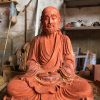Tượng đạt ma sư tổ bằng gỗ hương đỏ