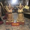 Tượng Nhị Vị Vương Cô bằng gỗ mít