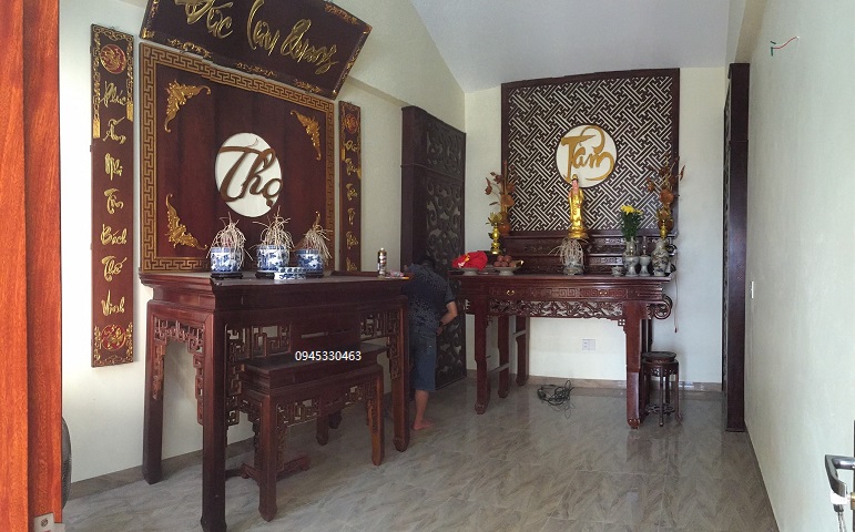 Phòng thờ Phật và gia tiên mẫu BT-1121 Tâm Phát đẹp giá rẻ