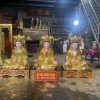 Tượng Tam Toà Thánh Mẫu Dát Vàng